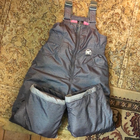 ZERO XPOSURE Size 4/5 Kids Youth Snowsuit Silver/Gray Pink 1-Pc Ski Winter NEW - Picture 3 of 16